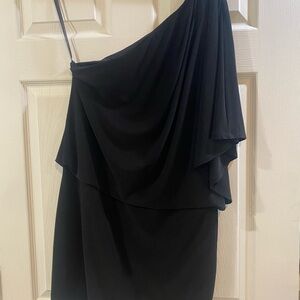 Jessica Simpson Chic Black One-Shoulder Dress